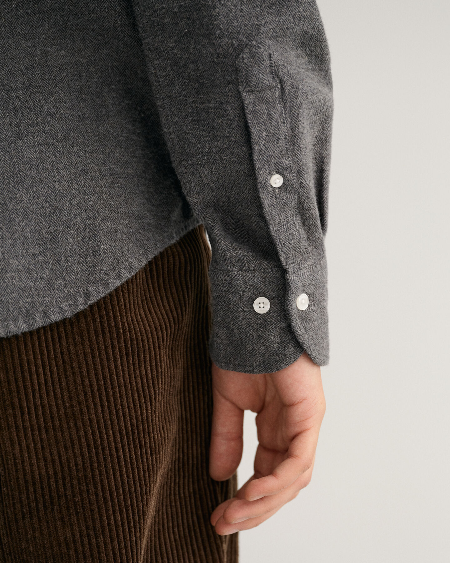 Chemise regular fit à chevrons