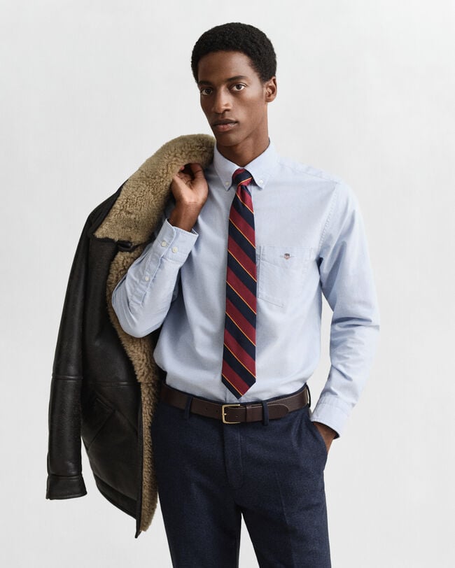 Chemise coupe regular en coton Oxford classique