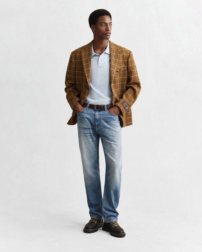 Polo coupe regular en coton piqué Shield