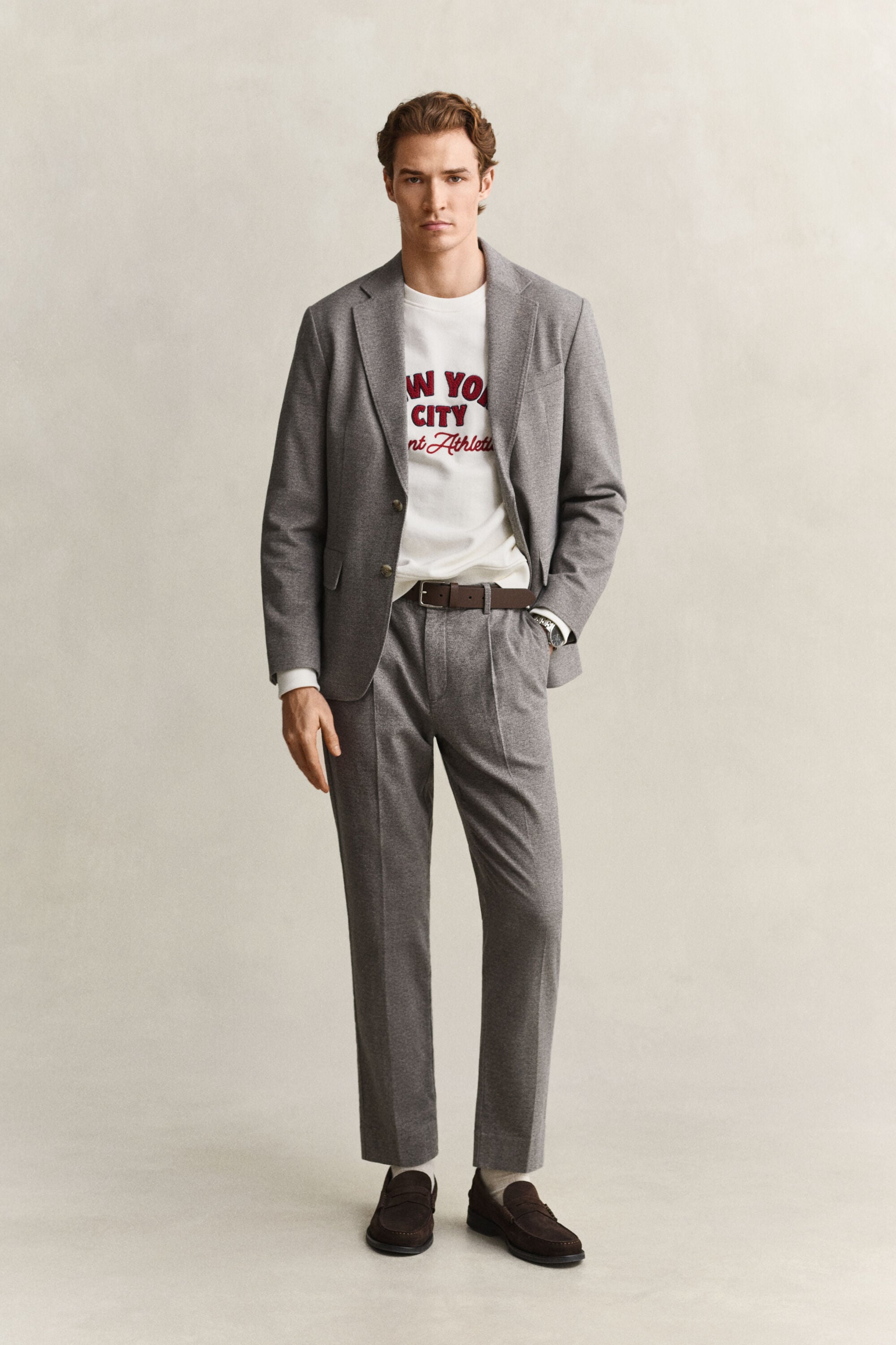 Veste blazer en flanelle