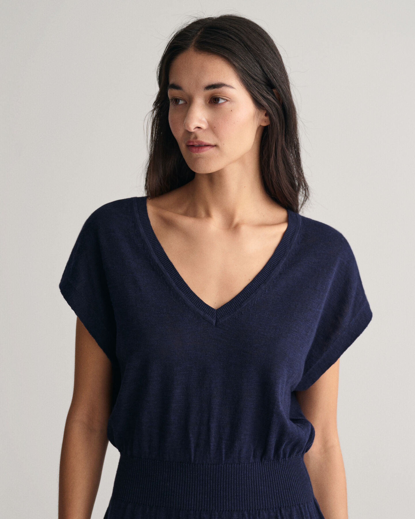 Robe en lin mélangé