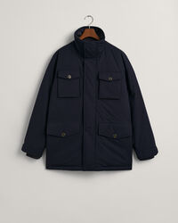 Veste style militaire en flanelle rembourrée