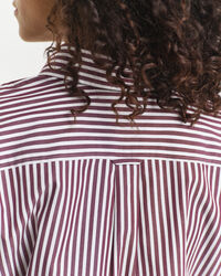 Robe-chemise classique en popeline avec ceinture