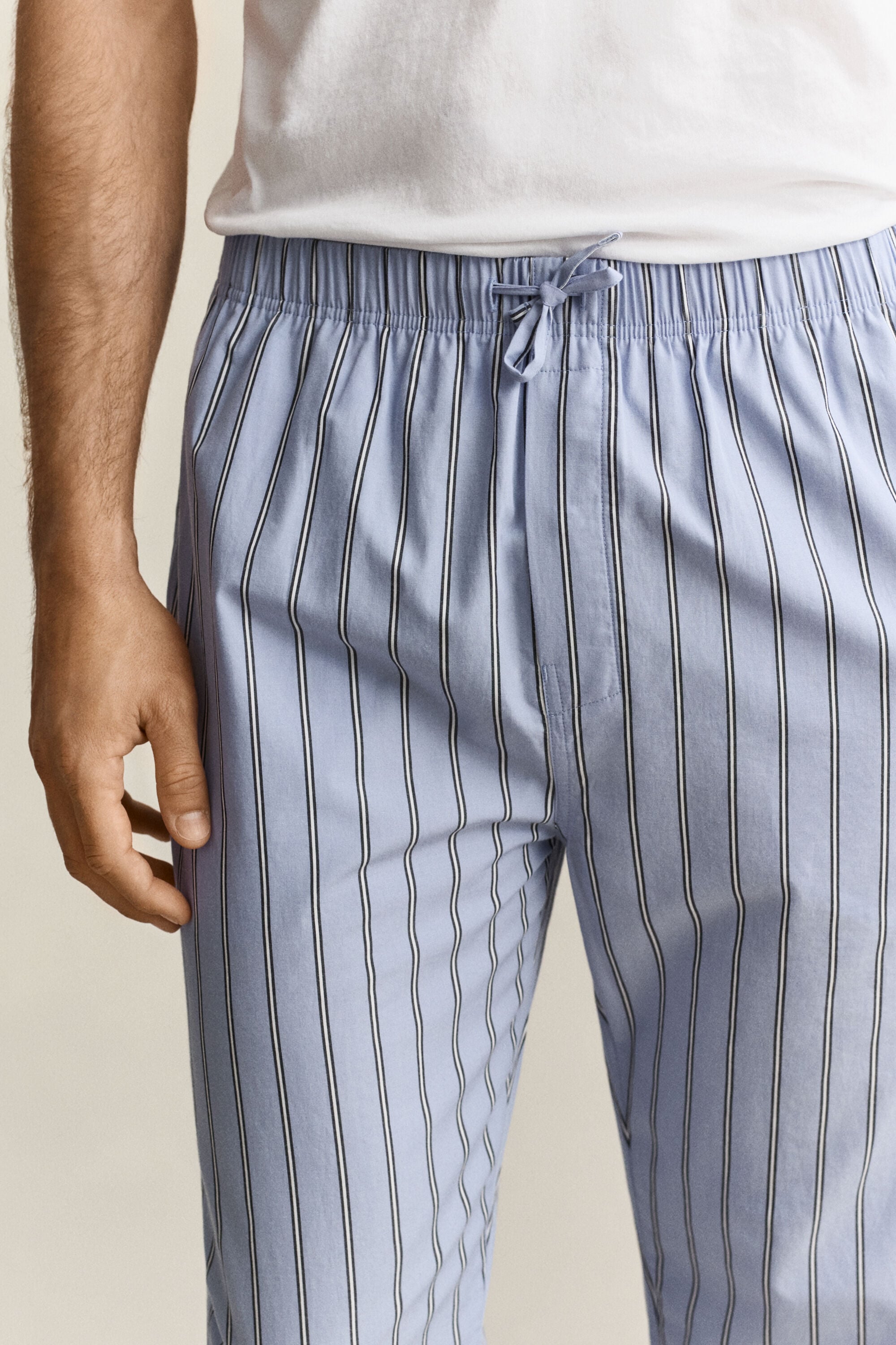 Pantalon de pyjama en popeline à rayures