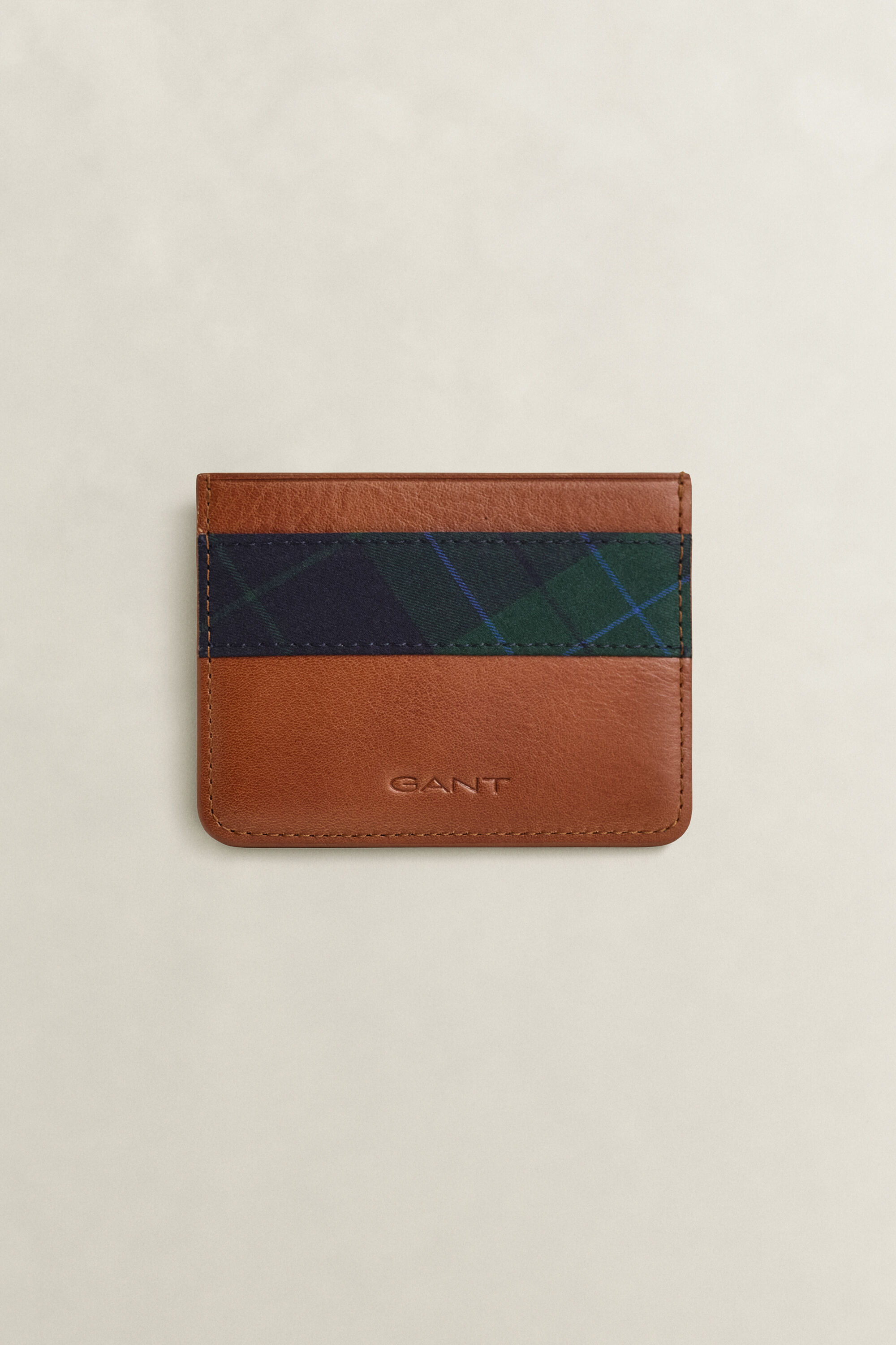 Coffret cadeau ceinture et porte-cartes à carreaux