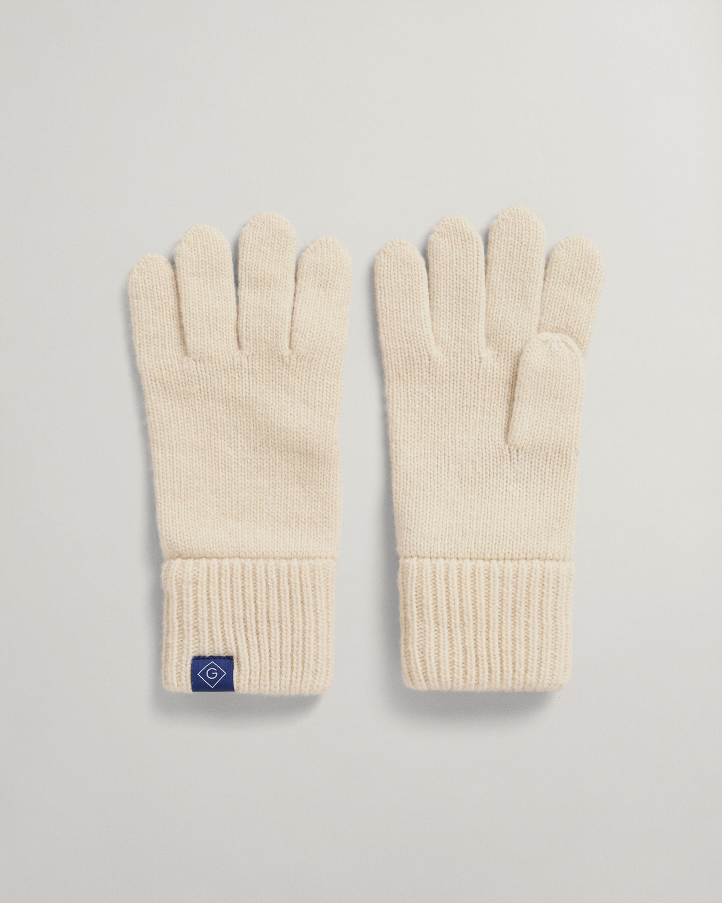 Gants en maille côtelée