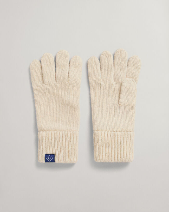 Gants en maille côtelée