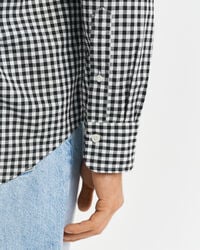 Chemise coupe regular en popeline à carreaux vichy classique