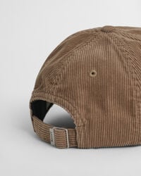 Casquette en velours côtelé avec écusson
