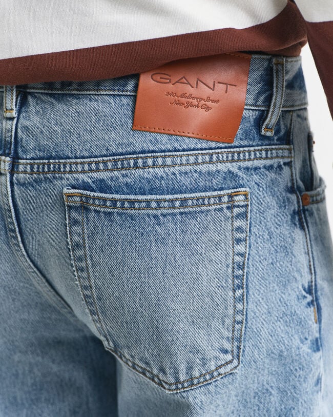 Jean Bootcut à délavage vintage