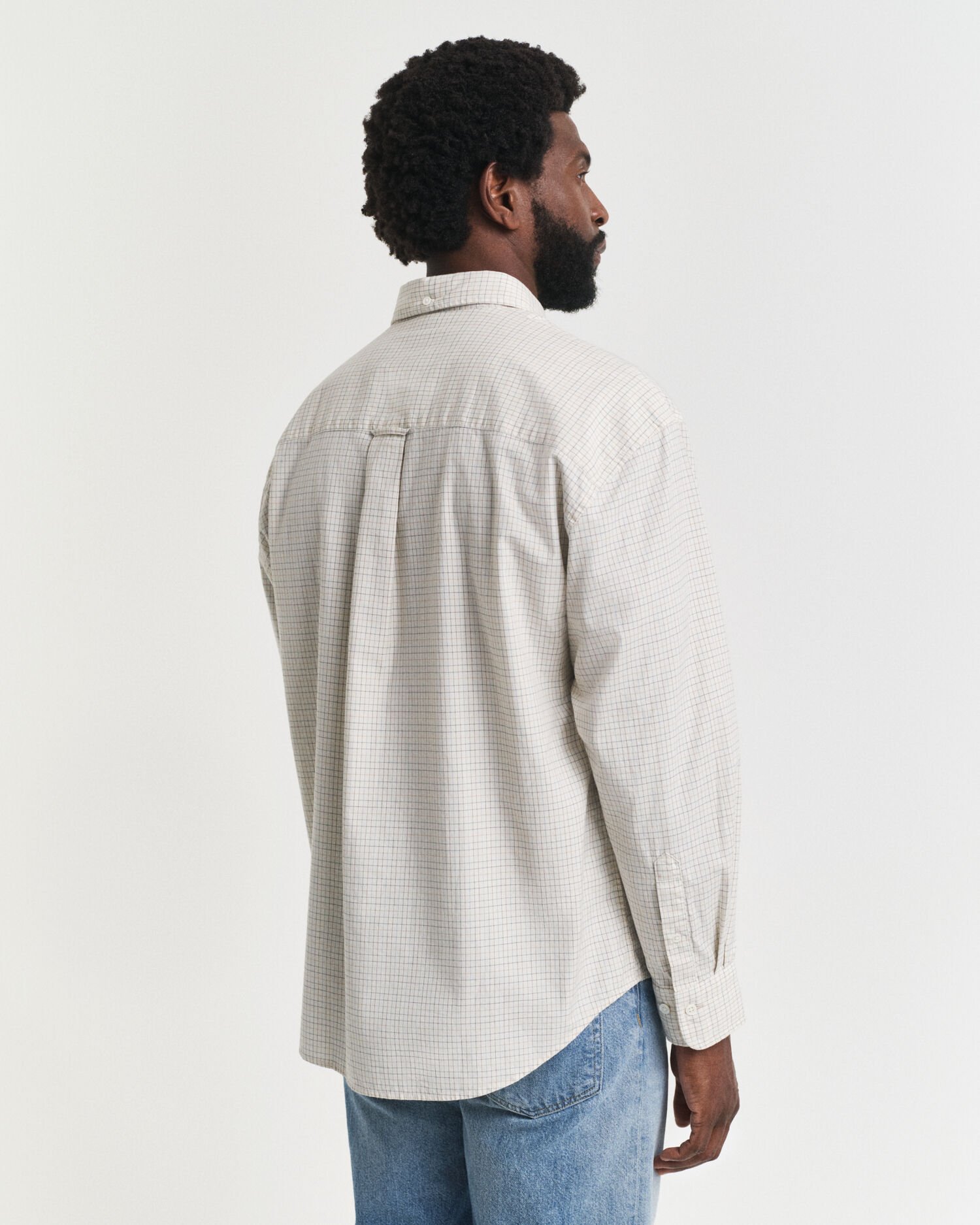 Chemise ultra-ample en coton Oxford à carreaux Luxury