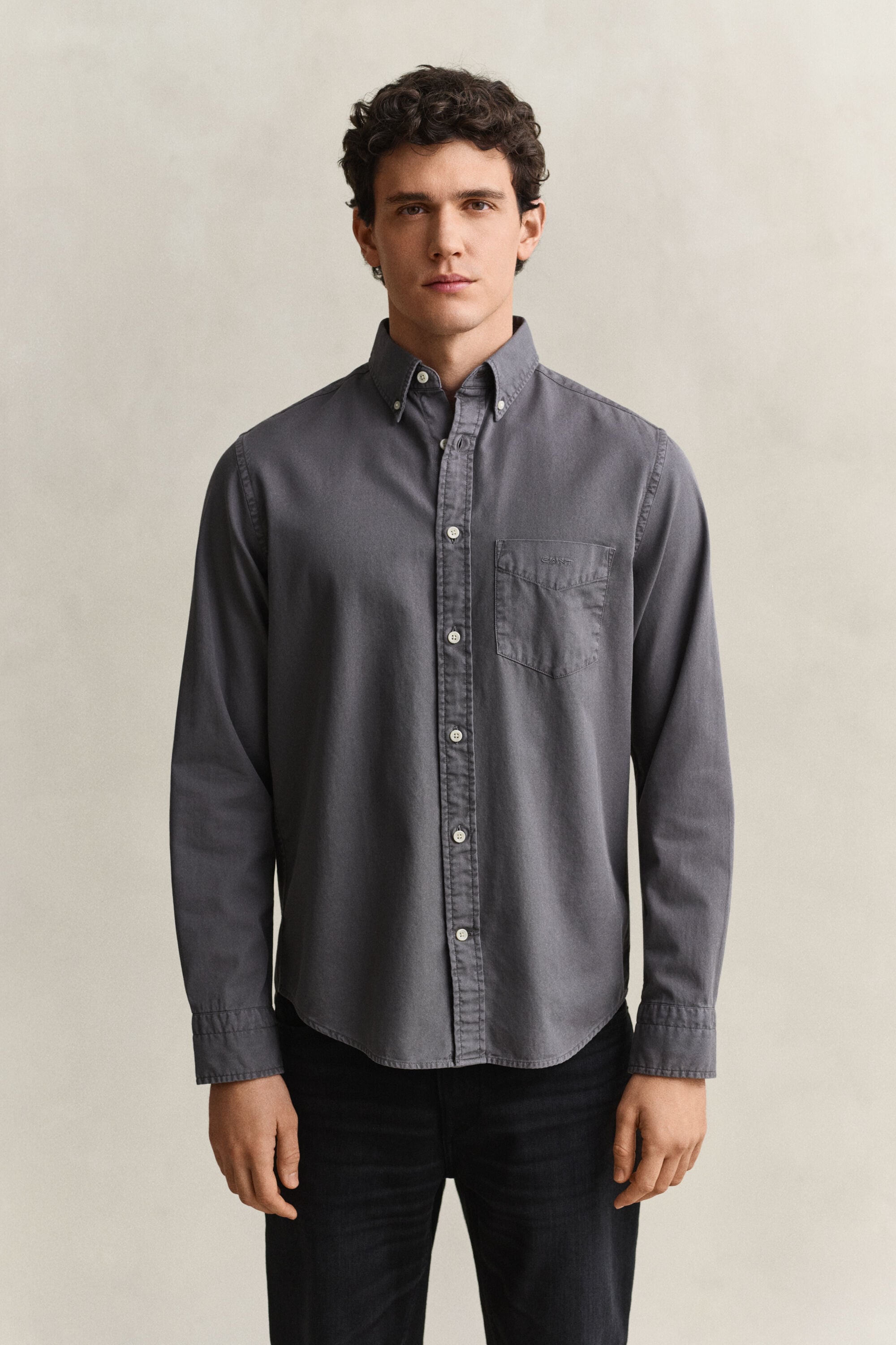 Chemise coupe regular en sergé