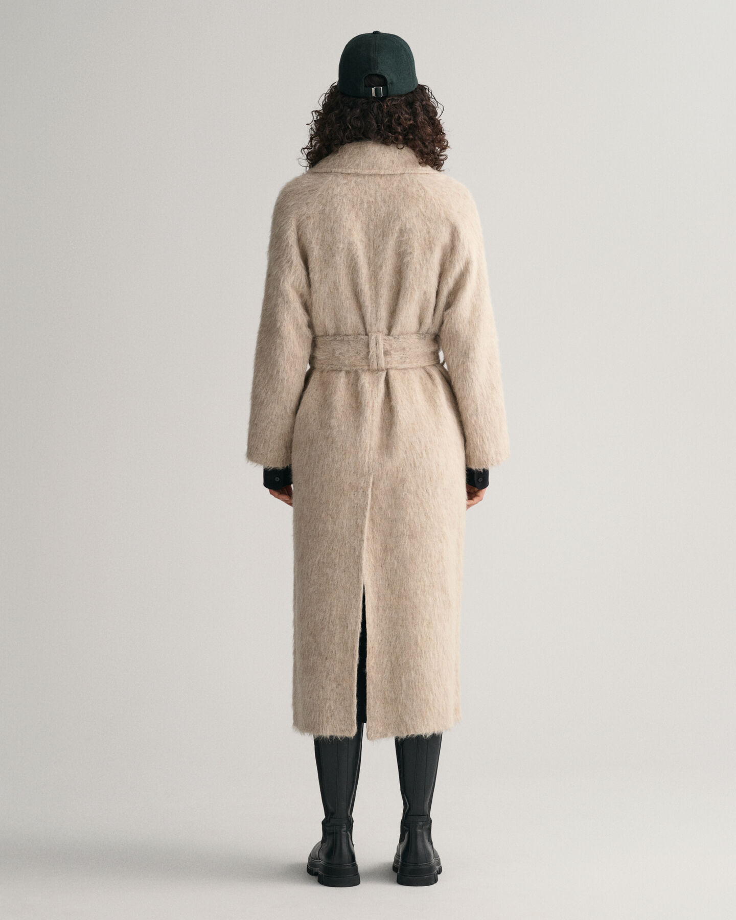 Caban Hairy Textured Car Coat