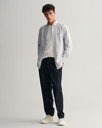 Chemise regular fit en coton Oxford à rayures Banker