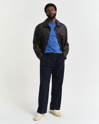 T-shirt contrastant Logo