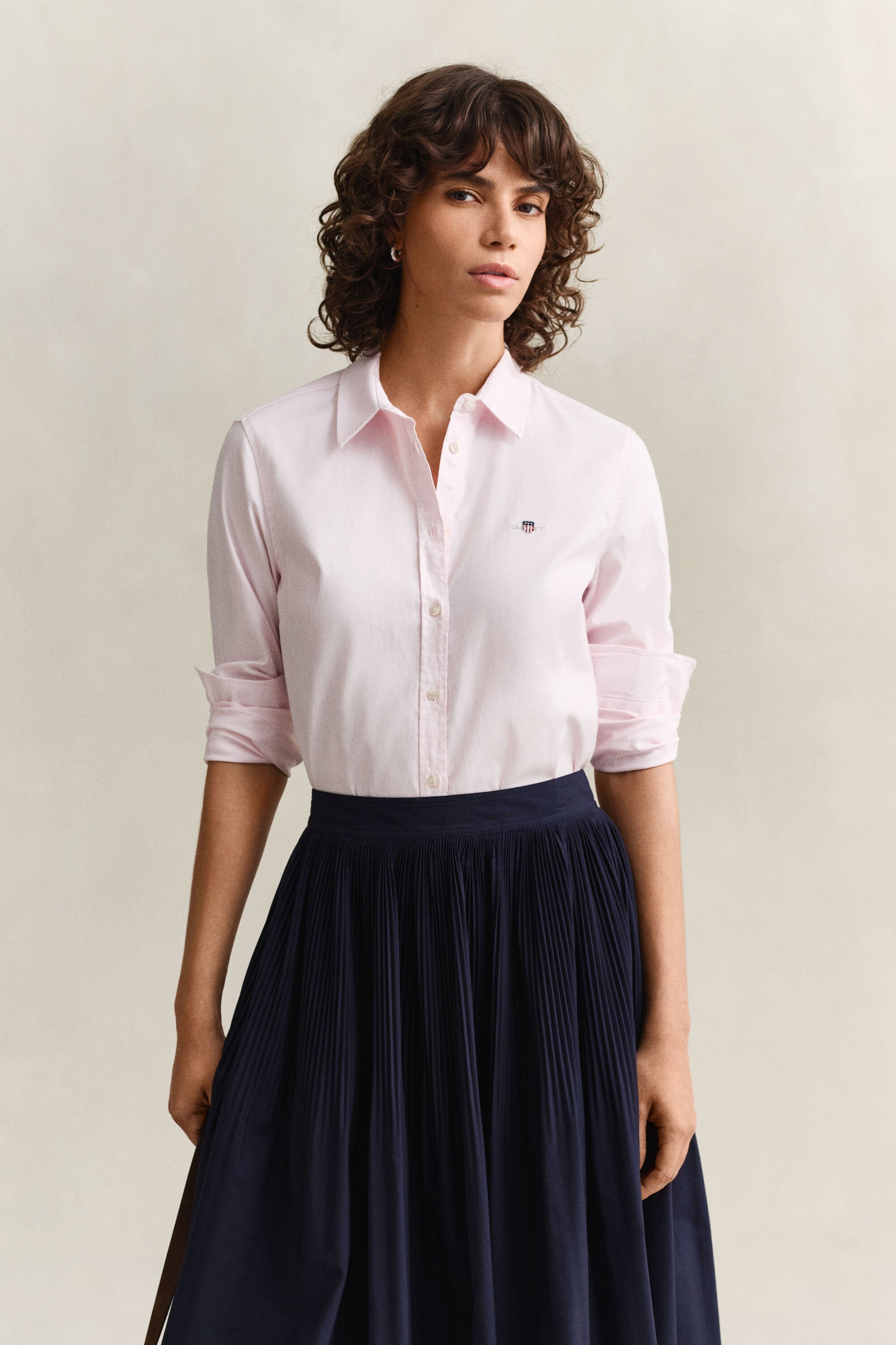 Chemise en coton Oxford stretch