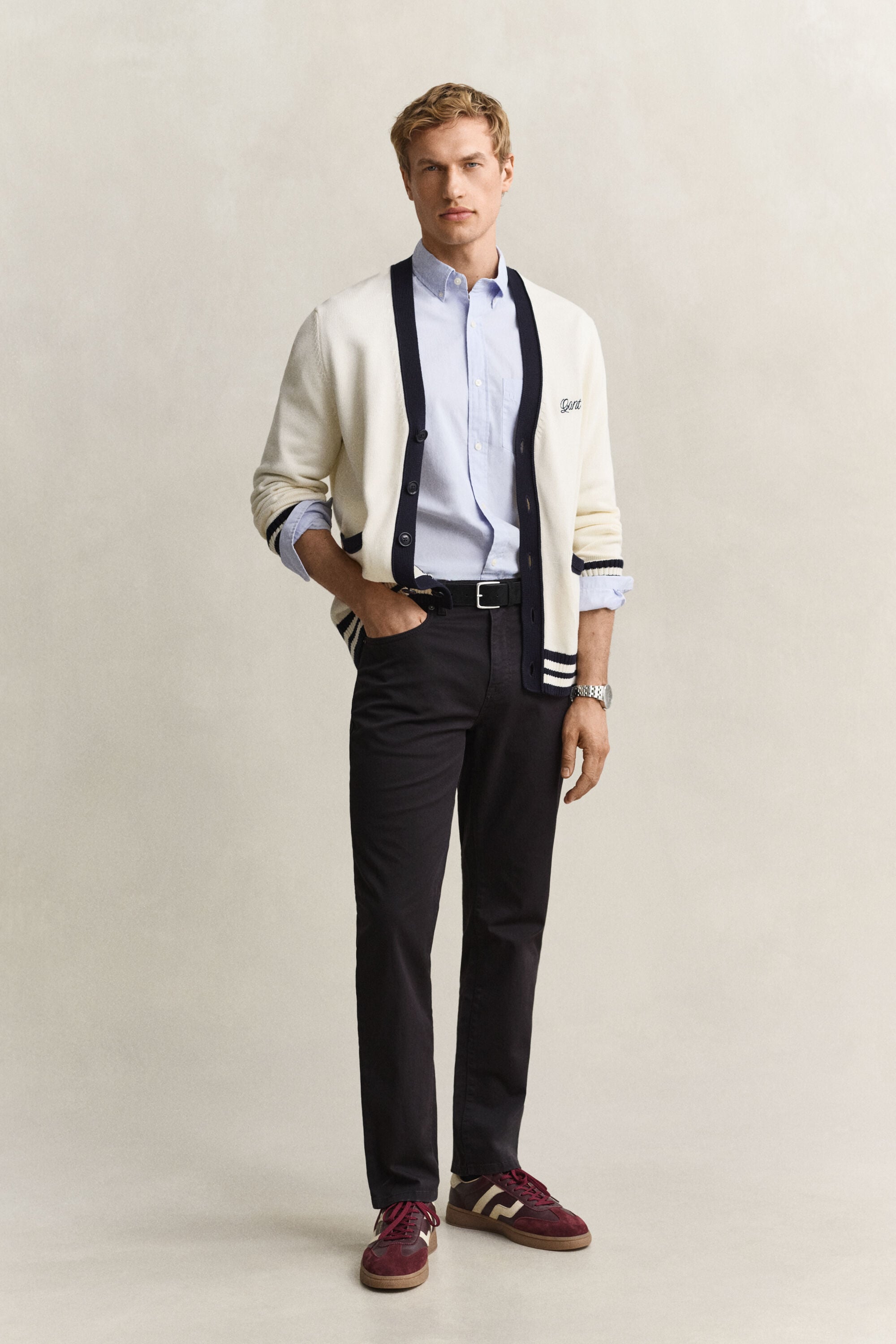 Chemise regular classique en popeline