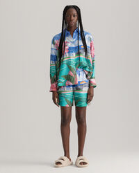 Short avec cordon de serrage Scenery Print