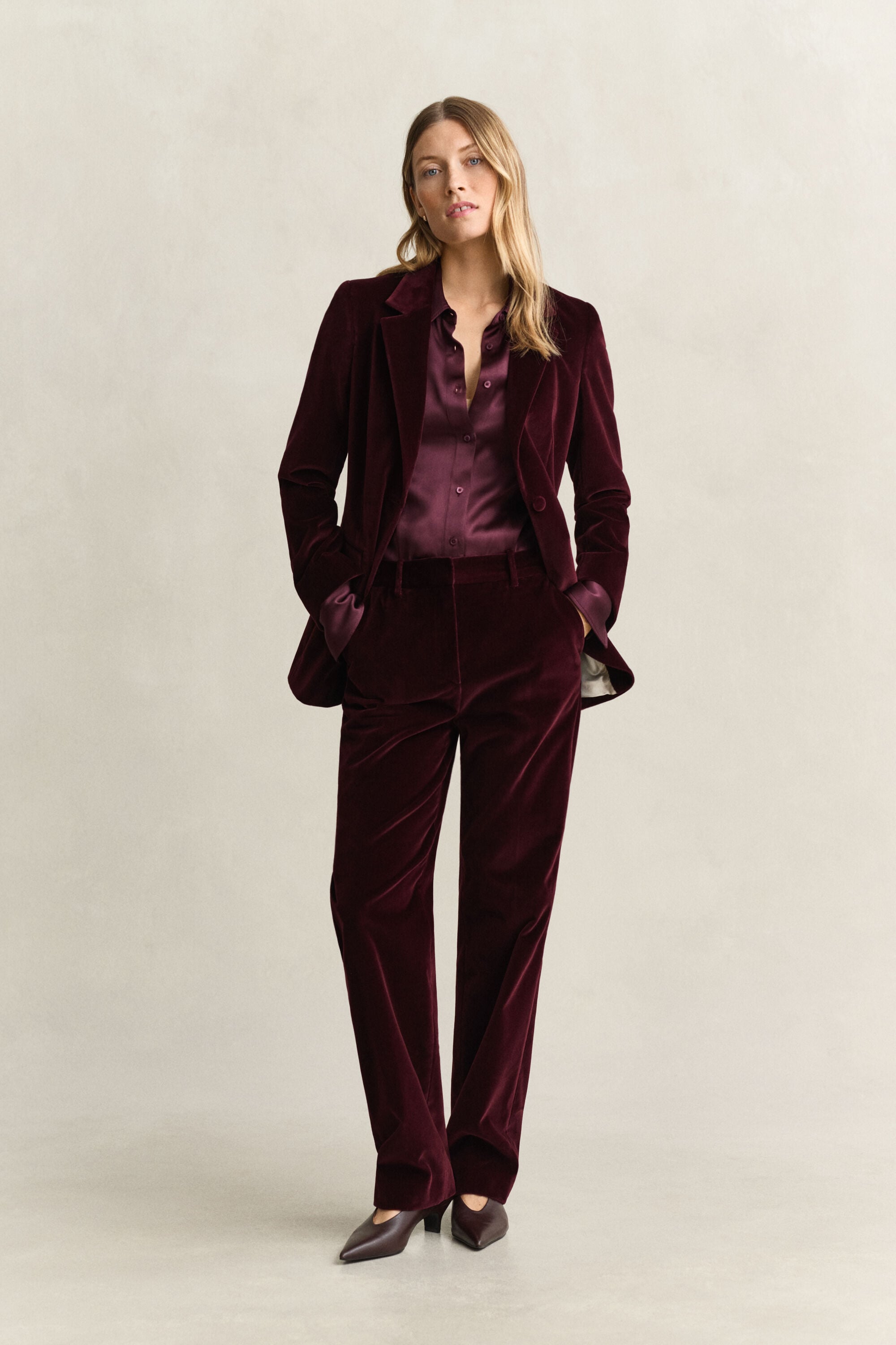 Pantalon habillé en velours