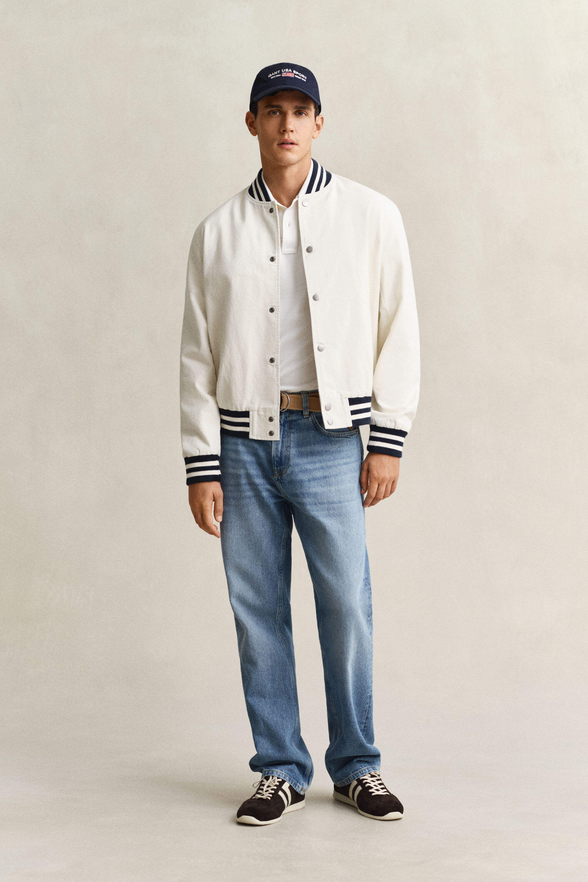 Polo coupe slim en coton piqué Shield