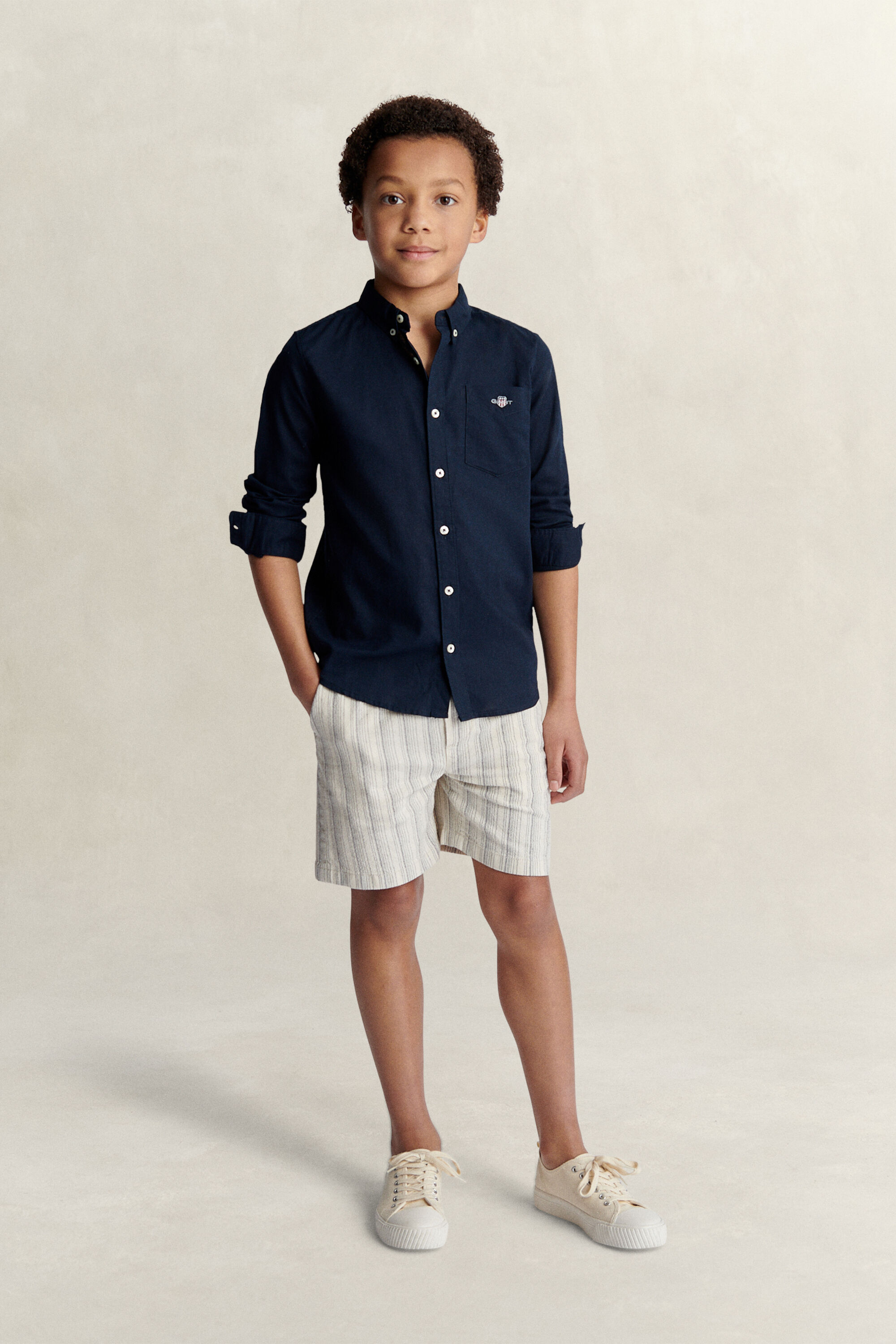 Chemise en lin mélangé Ado Garçon