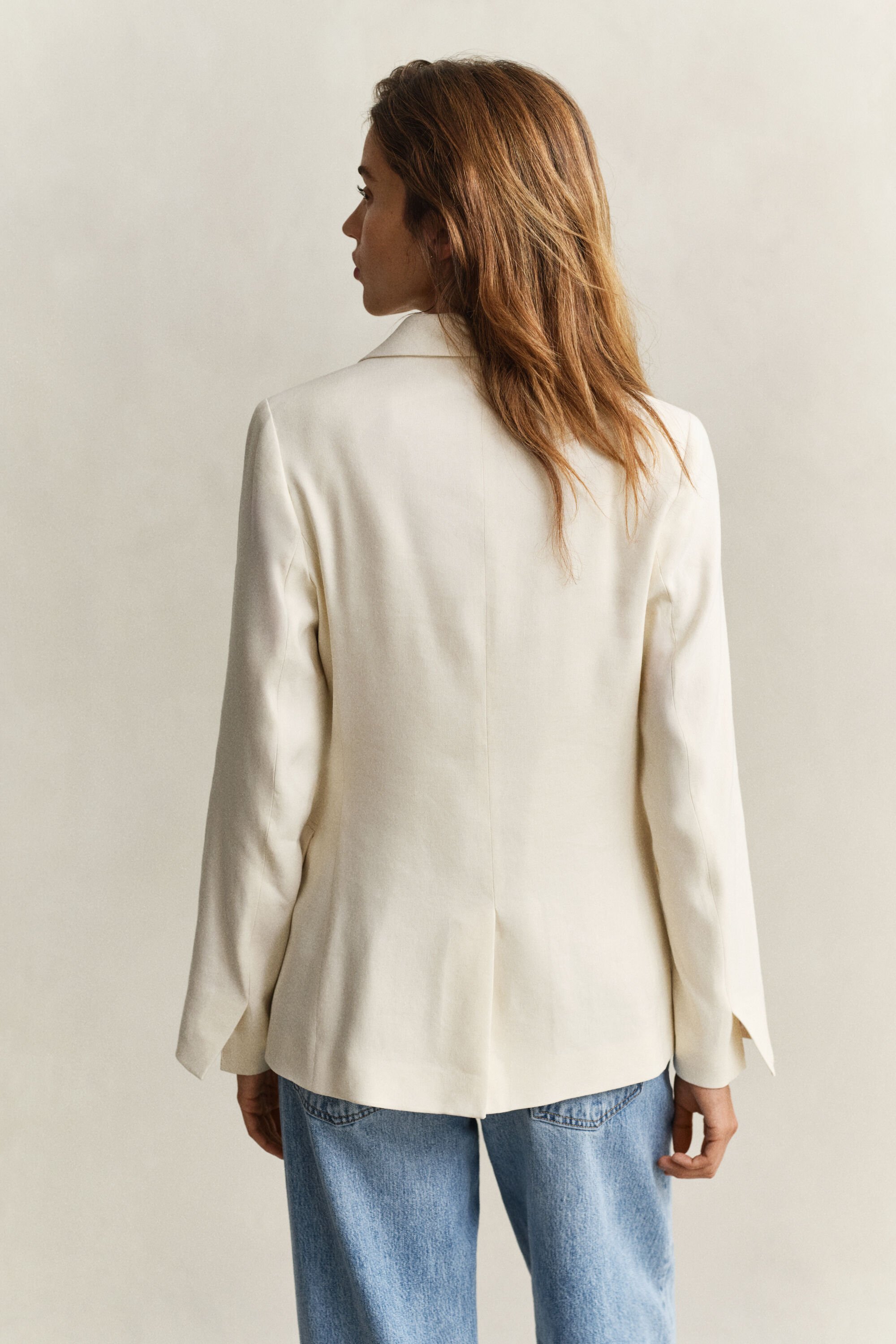 Veste blazer en lin stretch