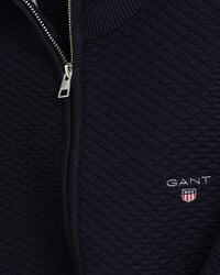 Pull zippé avec motif Triangle Texture