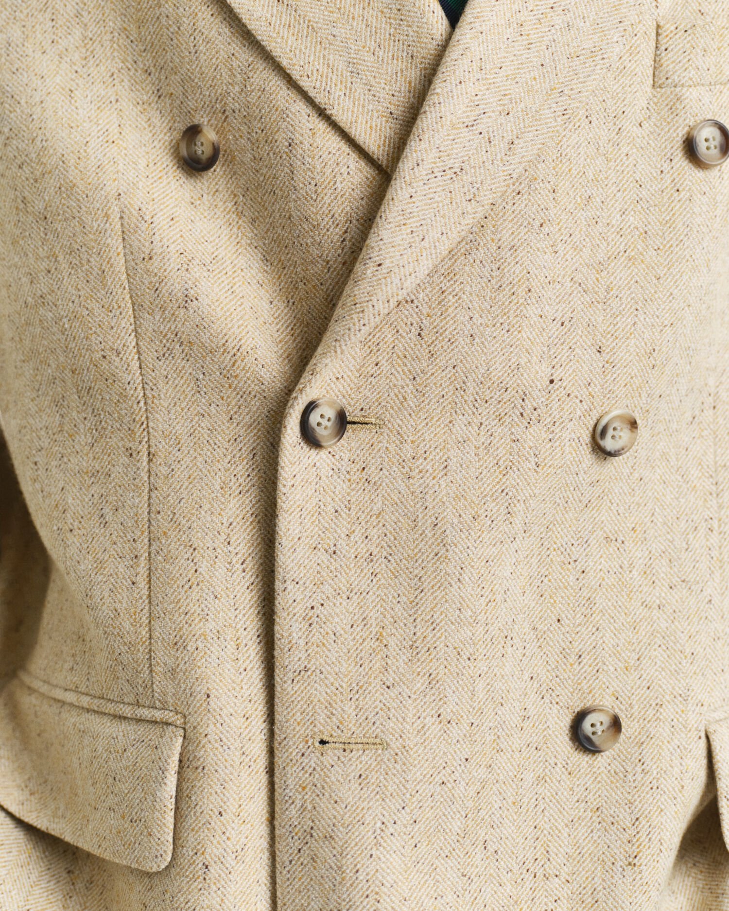 Veste de costume coupe décontractée à chevrons effet moucheté