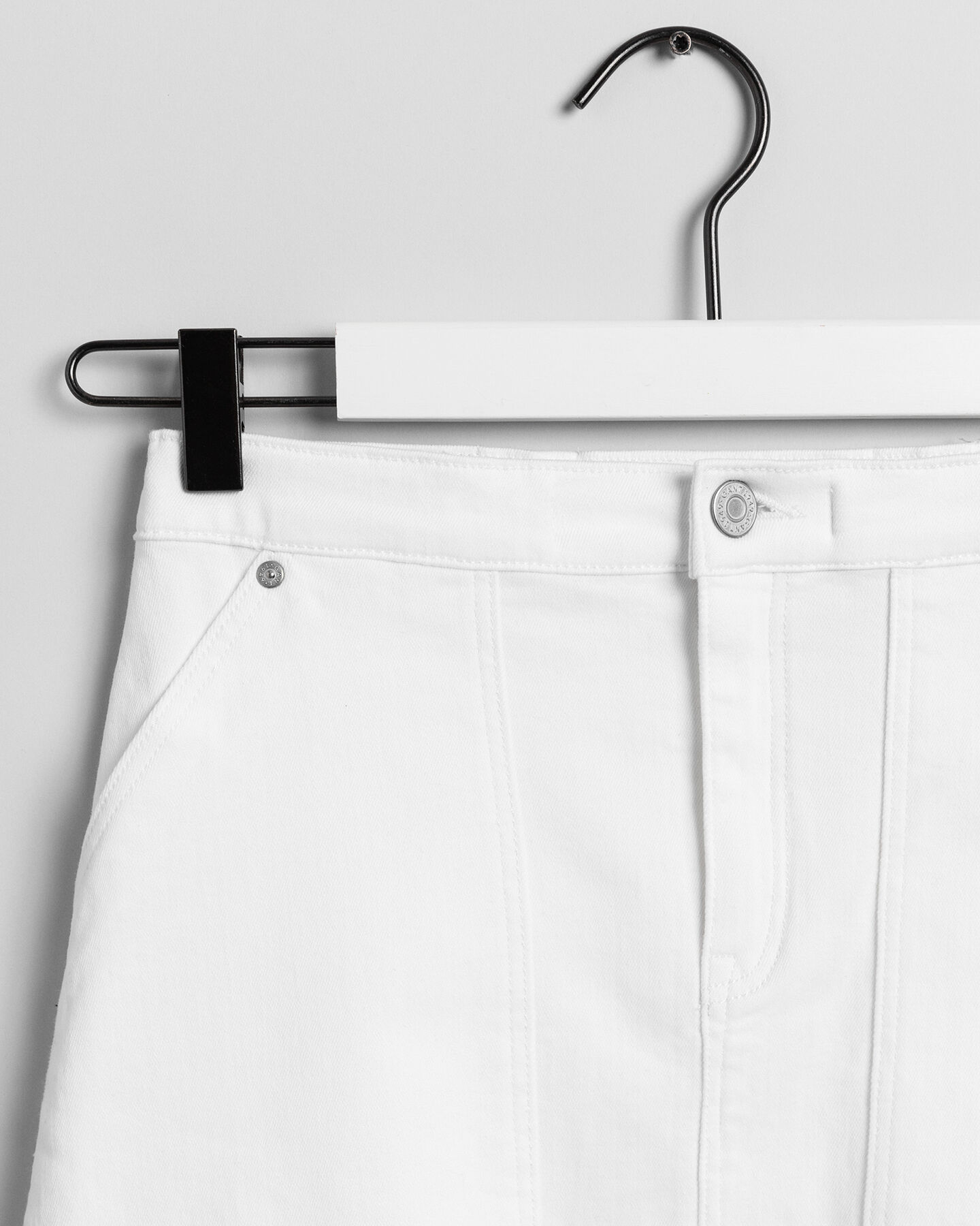 Jupe en serg&eacute; avec poches plaqu&eacute;es Teen Girls