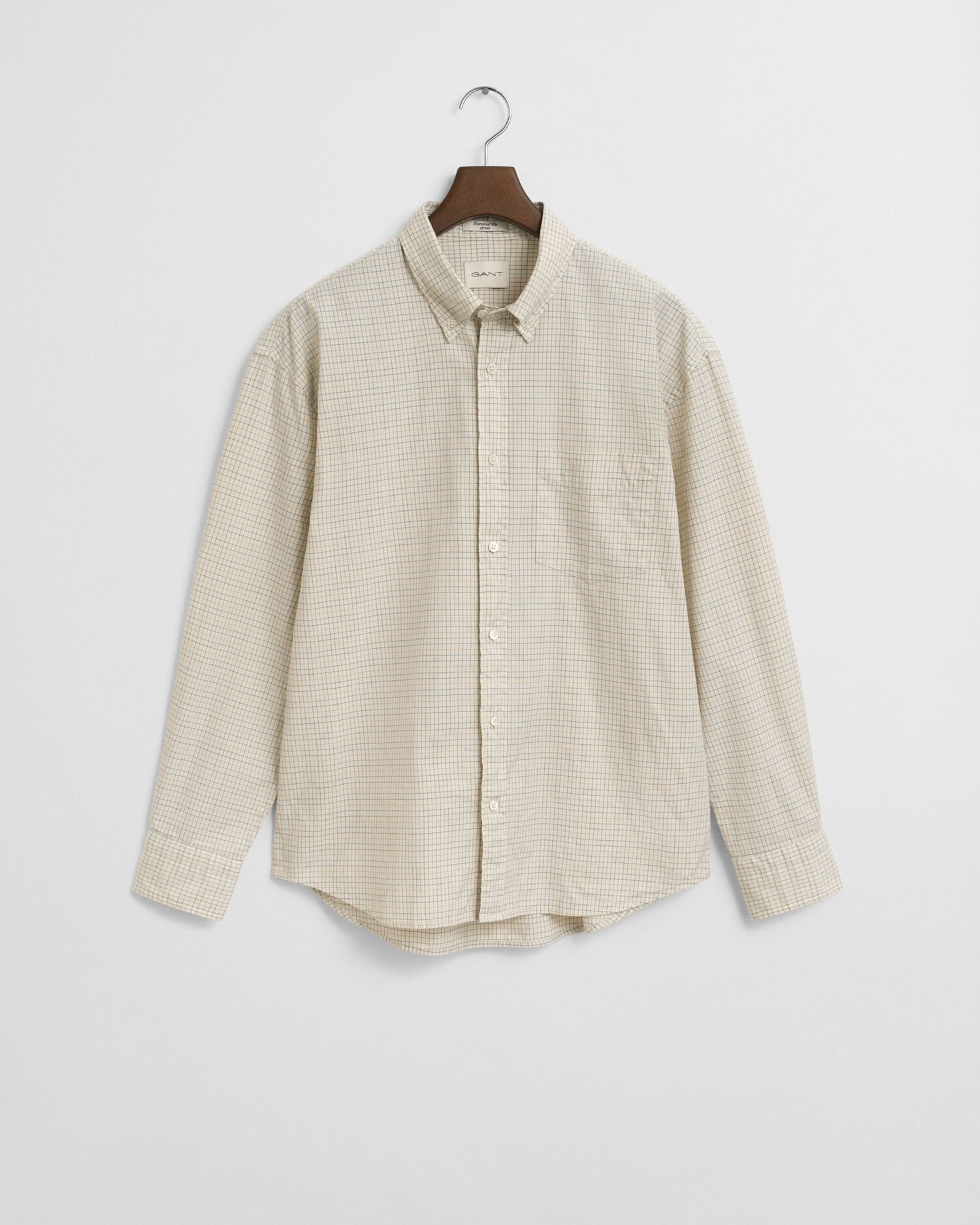 Chemise ultra-ample en coton Oxford à carreaux Luxury
