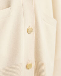 Cardigan relaxed fit &agrave; col V