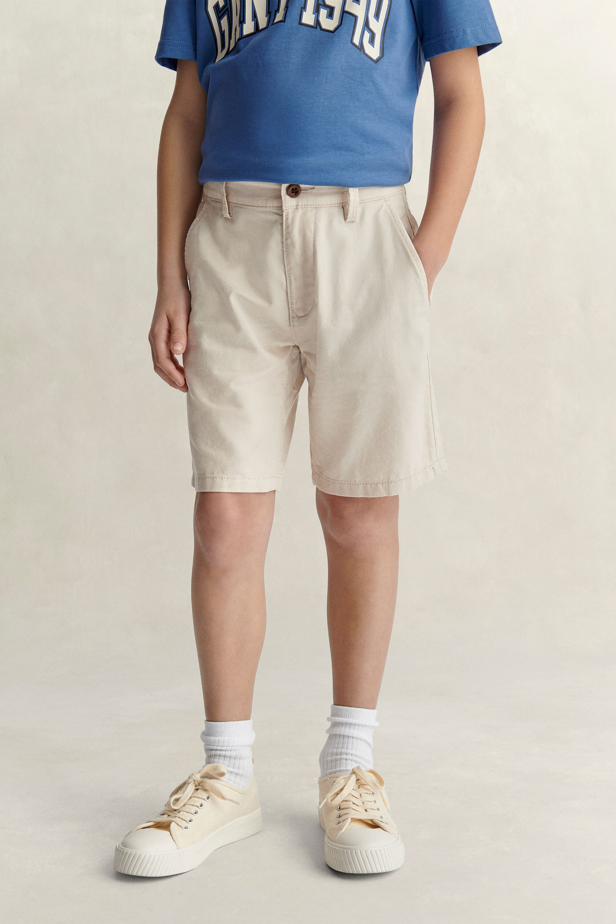Short en lin mélangé Ado Garçon