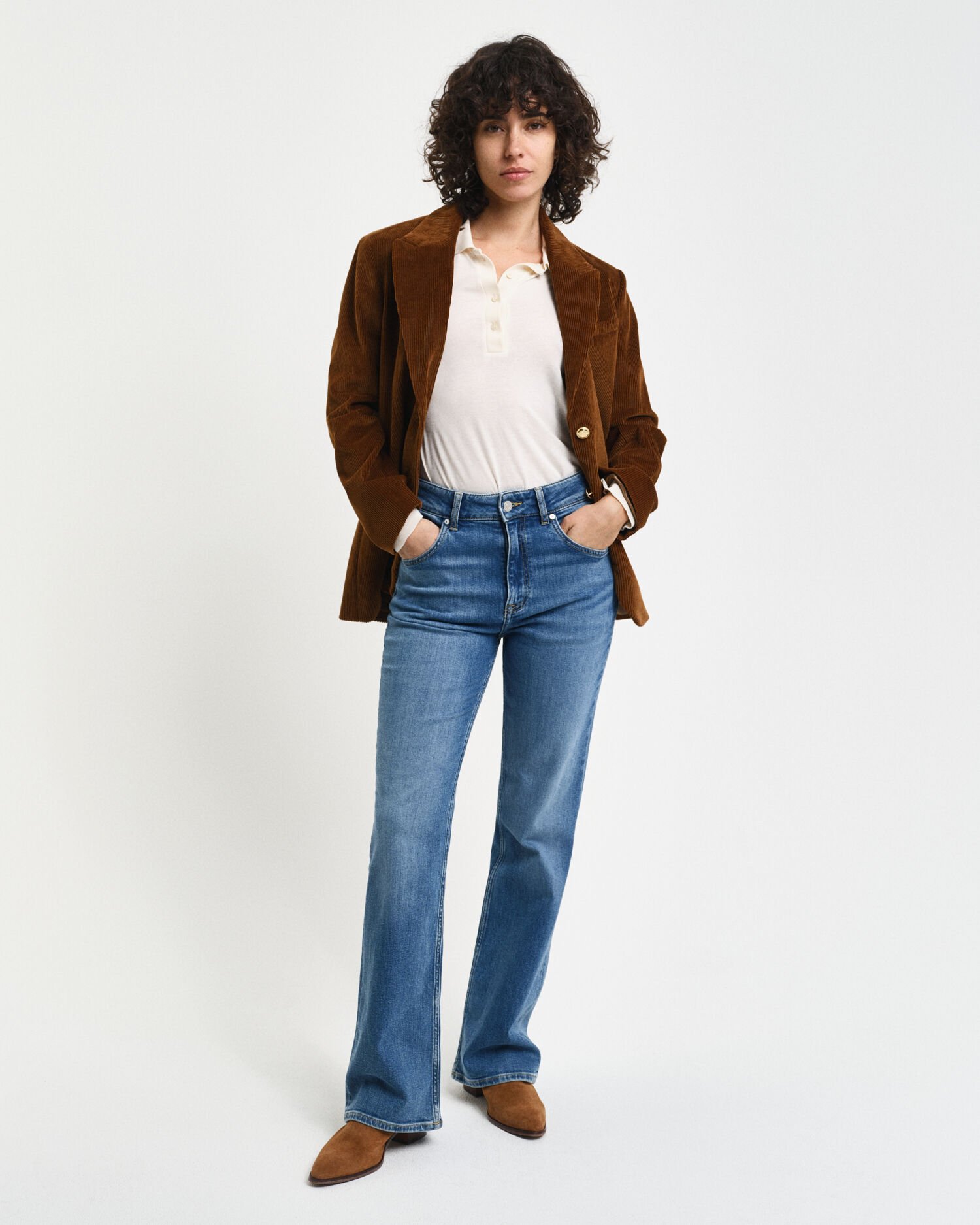 Jean coupe slim évasée