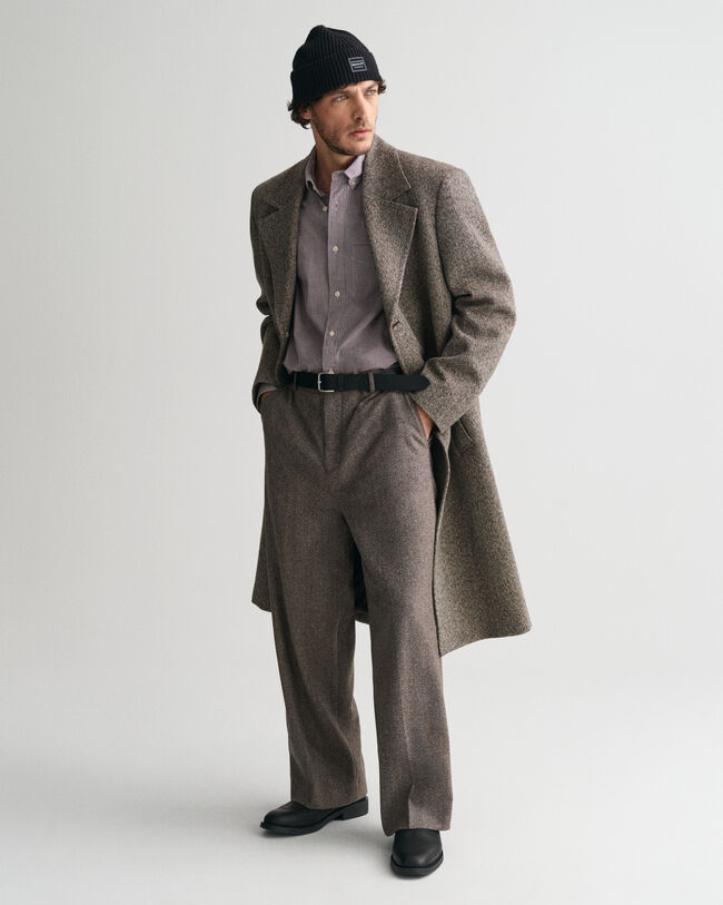 Chemise regular fit en popeline à petits carreaux vichy