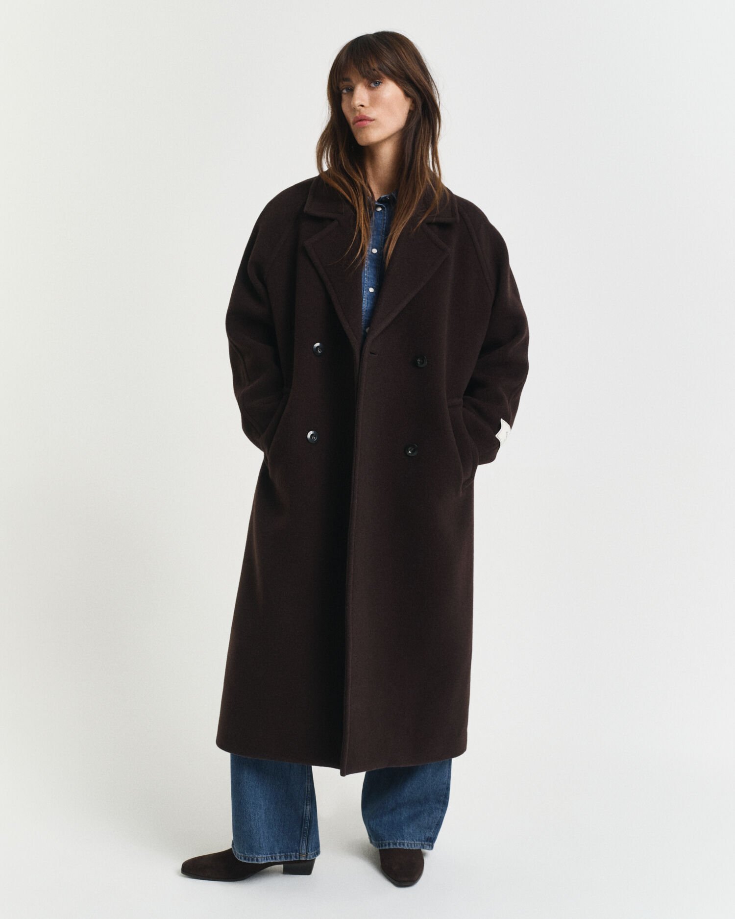 Manteau en laine mélangée