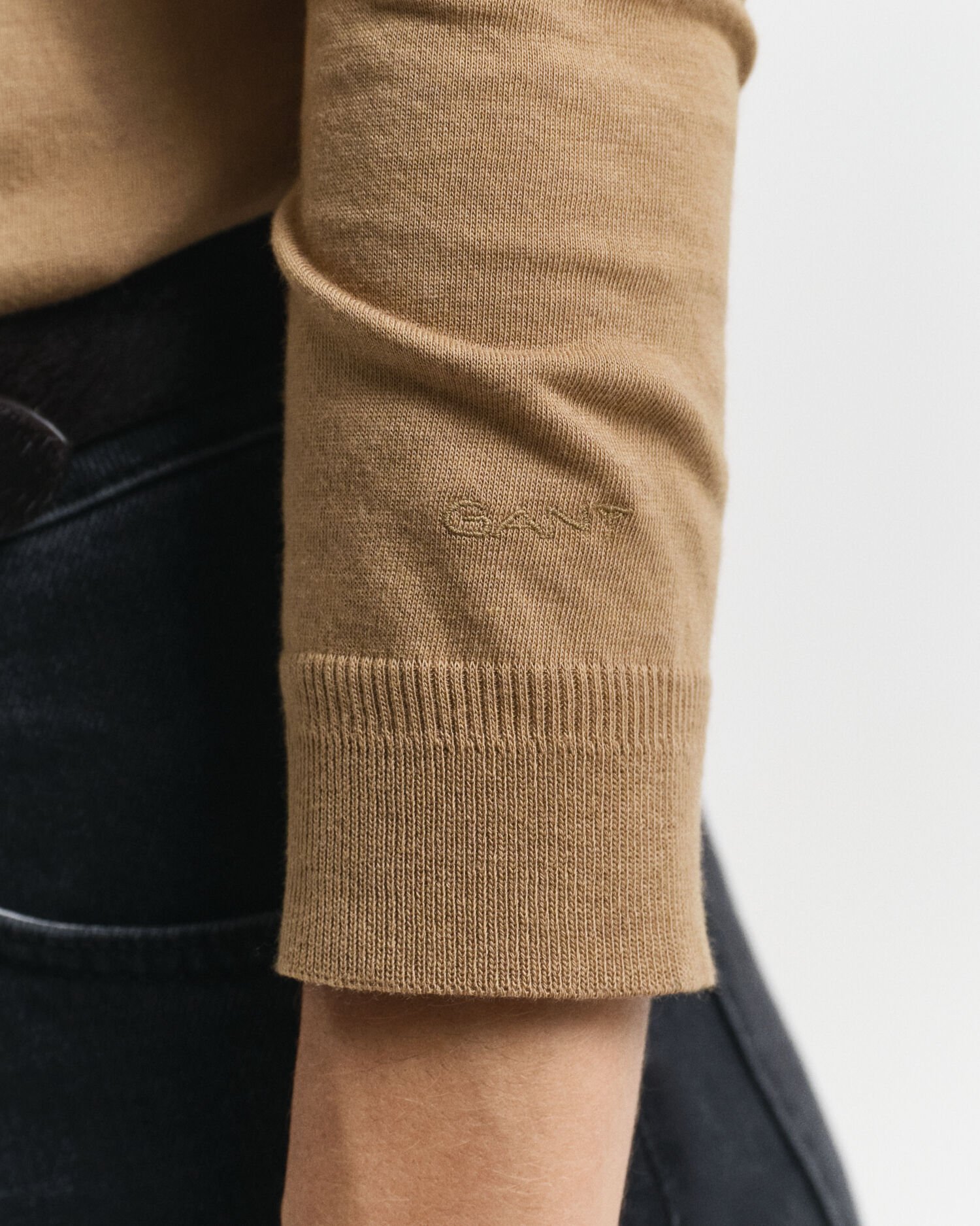 Polo boutonné sans coutures à manches longues