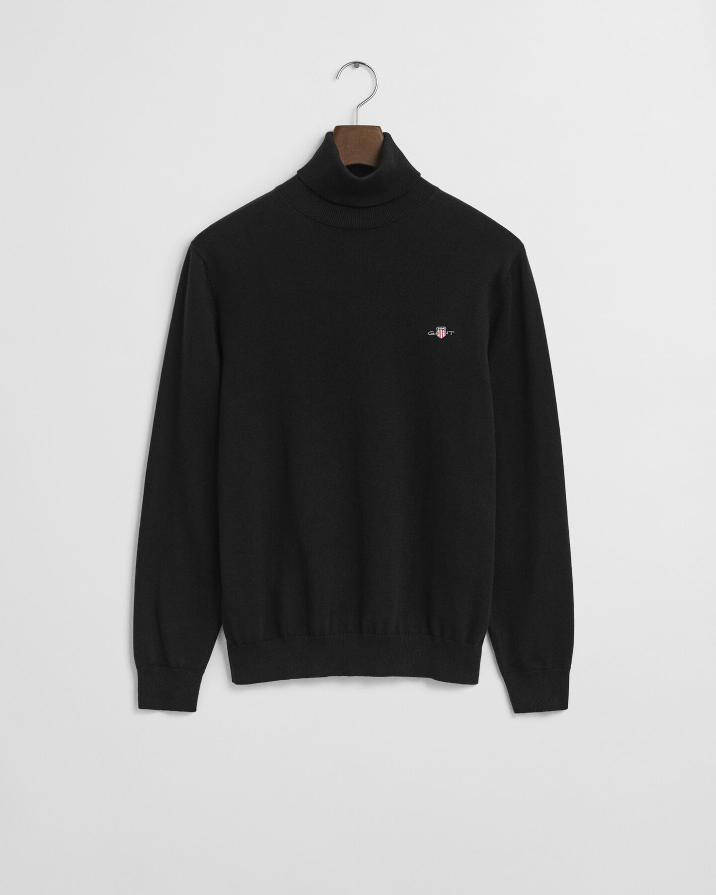 Pull col roulé en coton classique