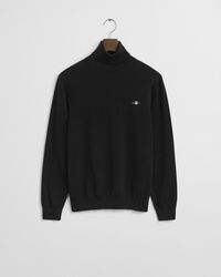 Pull col roulé en coton classique