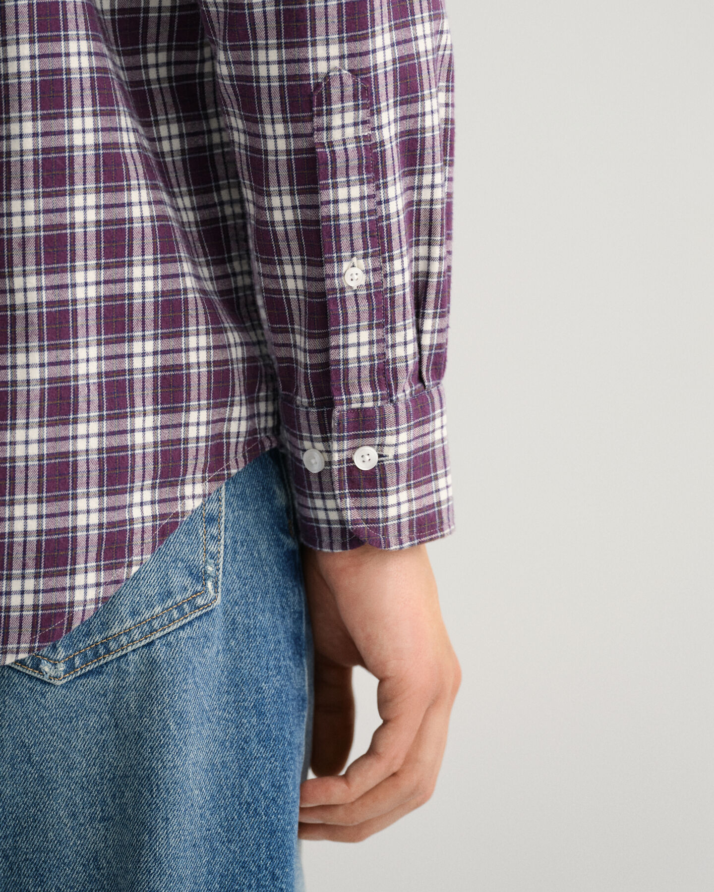 Chemise regular fit en flanelle &agrave; carreaux