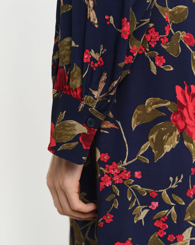 Robe avec roses imprim&eacute;es