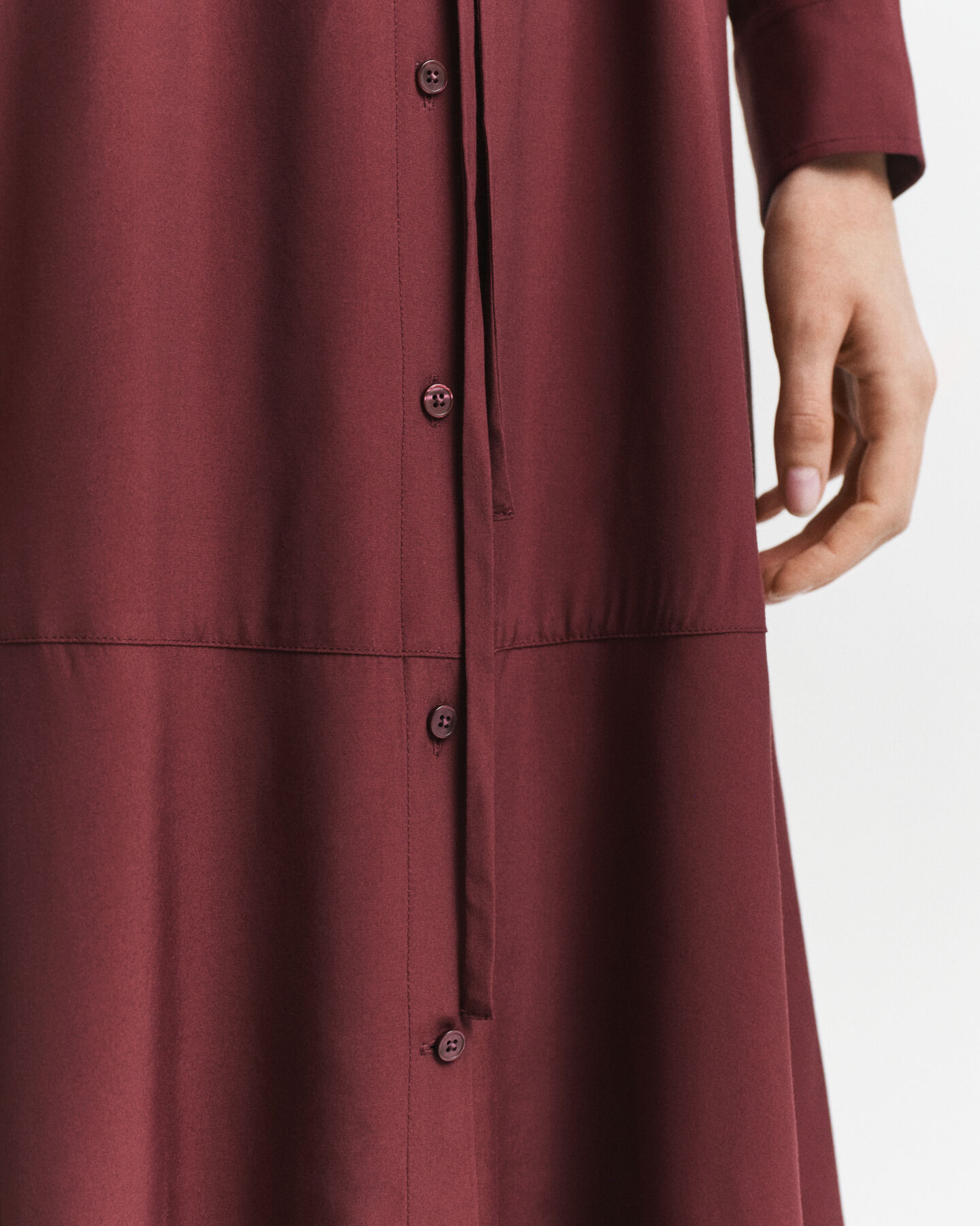 Robe-chemise midi en viscose