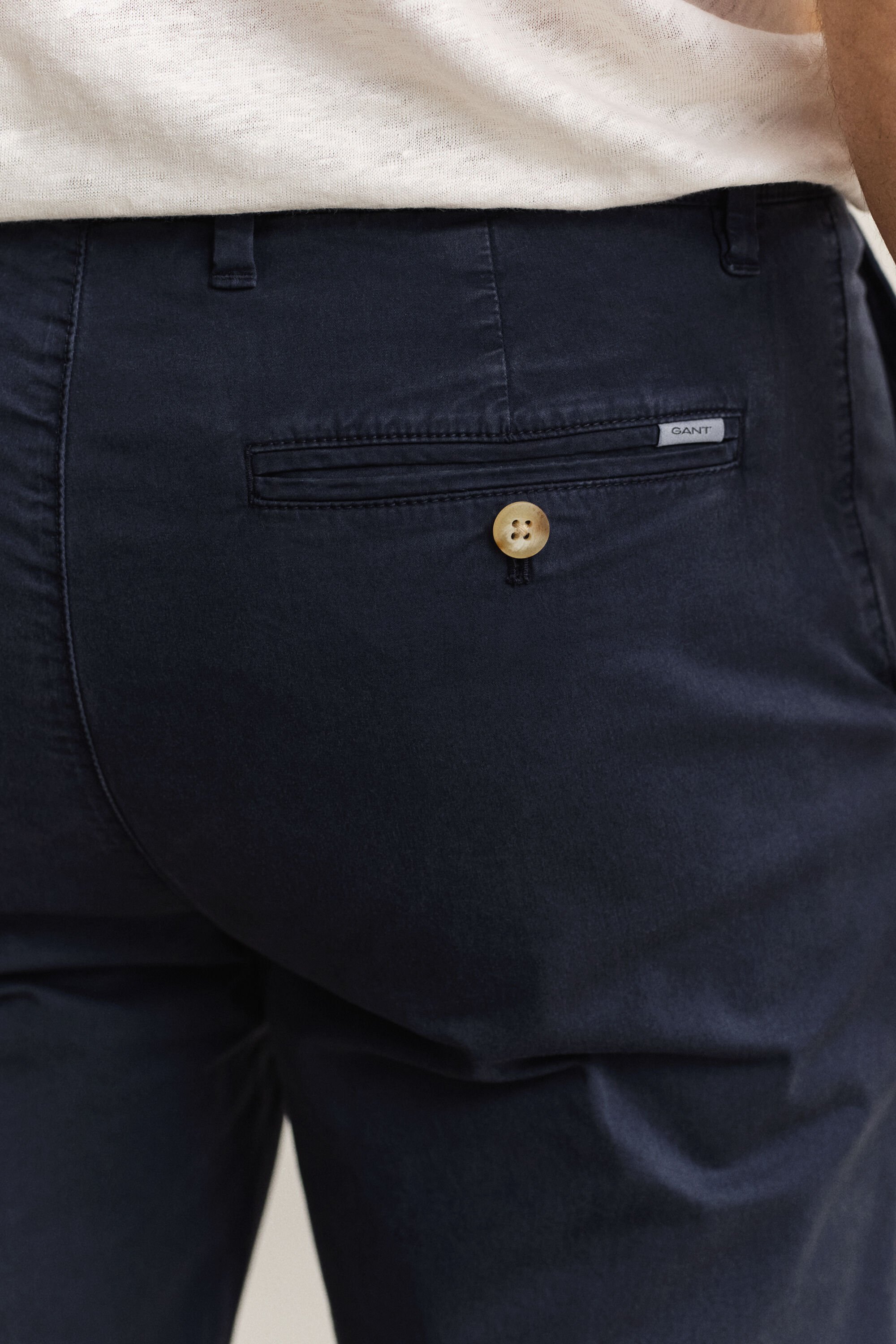 Pantalon chino effet délavé