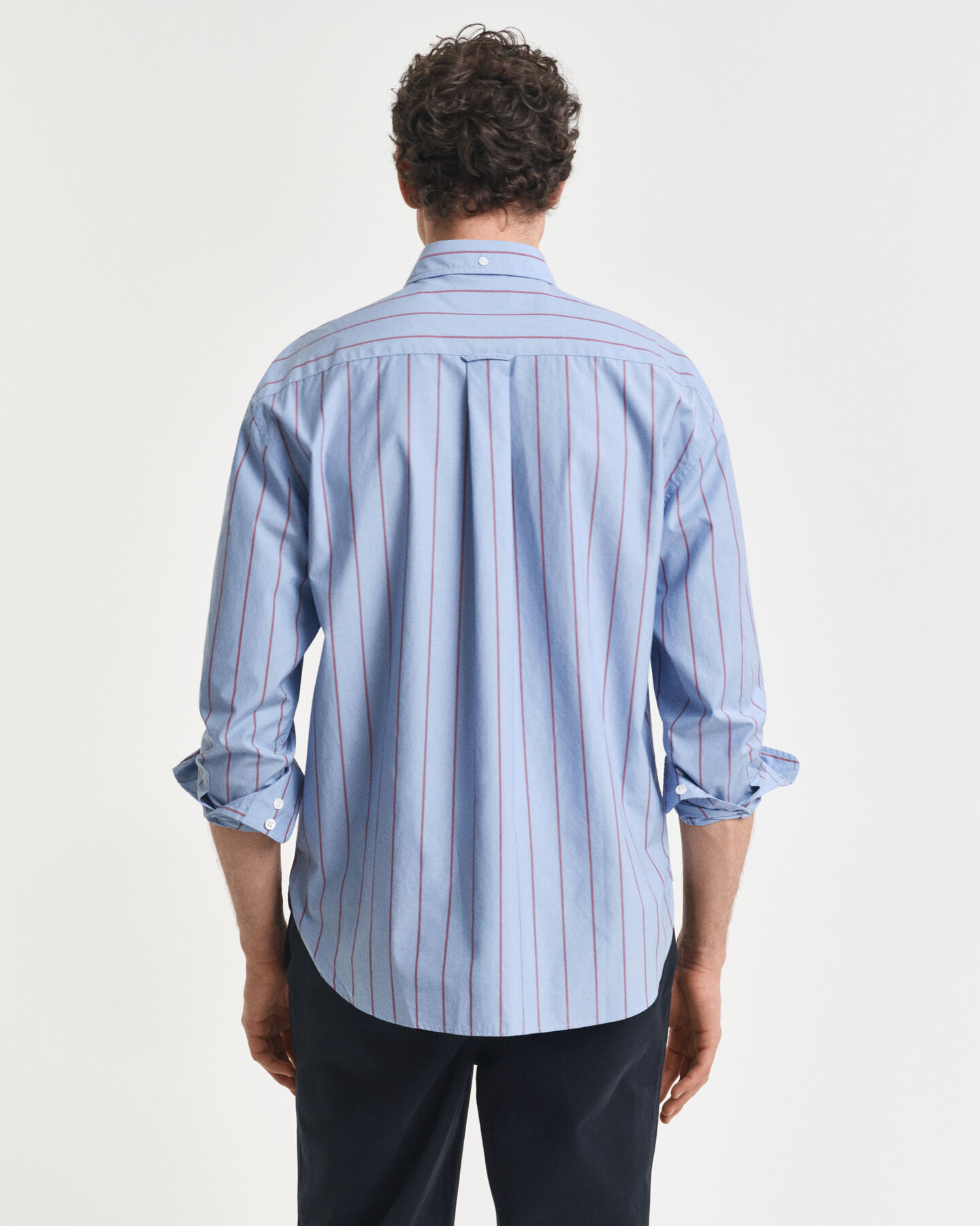 Chemise coupe décontractée à rayures Heritage Poplin
