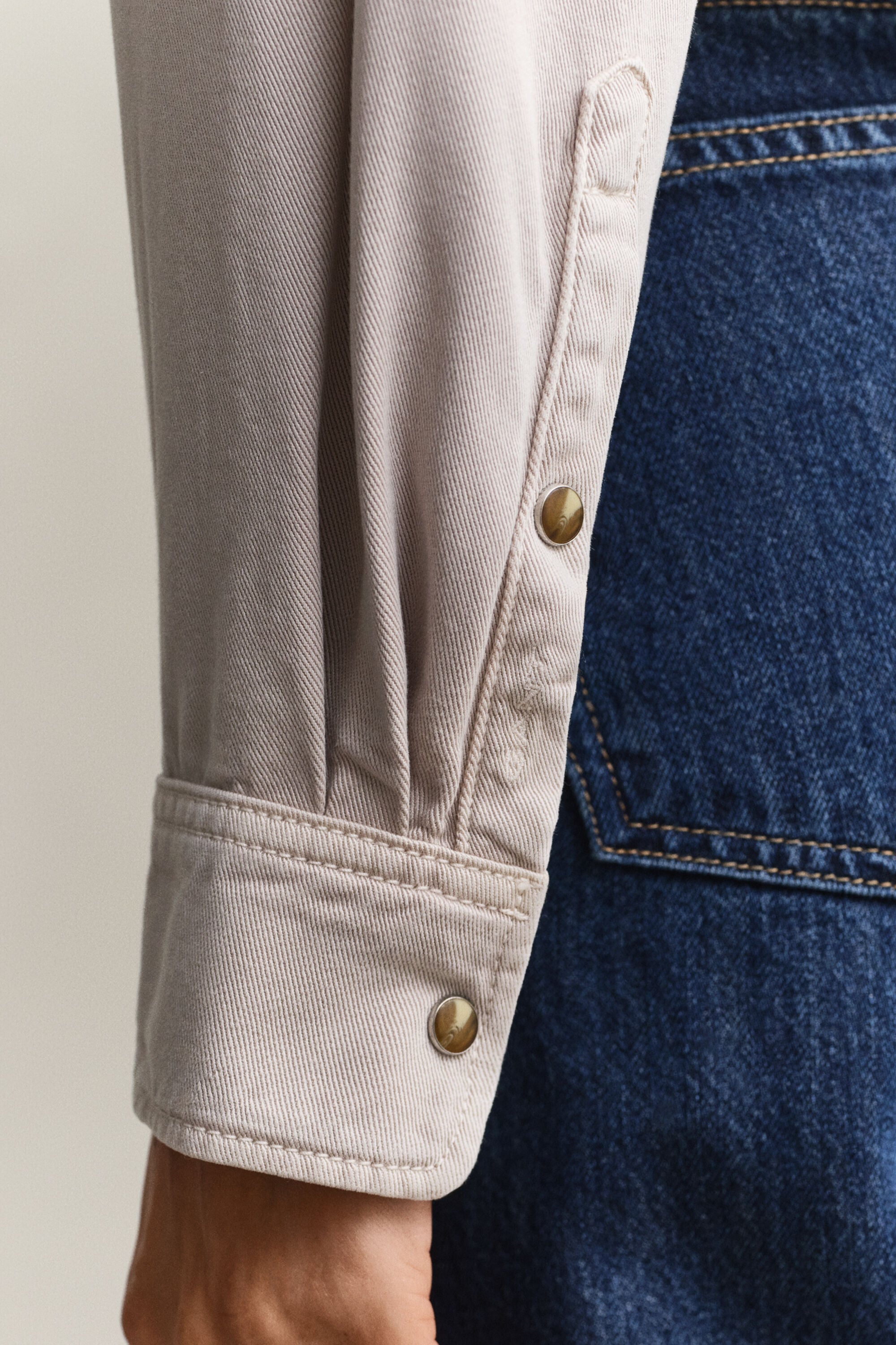 Chemise style ranger en sergé de denim