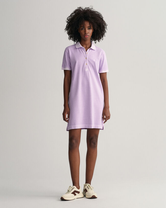 Robe-polo en coton piqu&eacute; Sunfaded