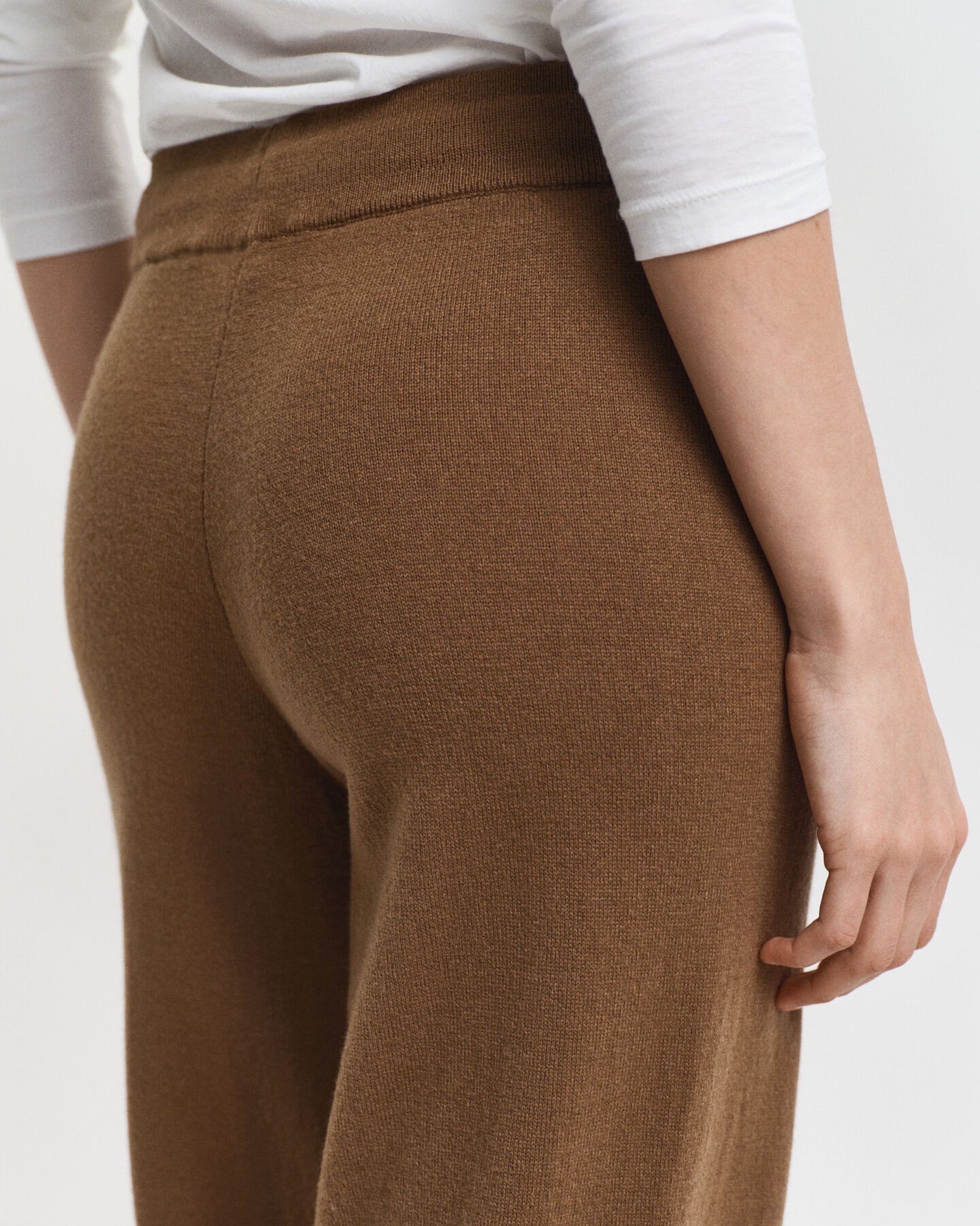 Pantalon en maille de laine d'agneau ultrafine