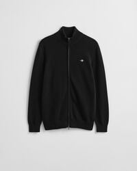 Cardigan zippé en coton décontracté