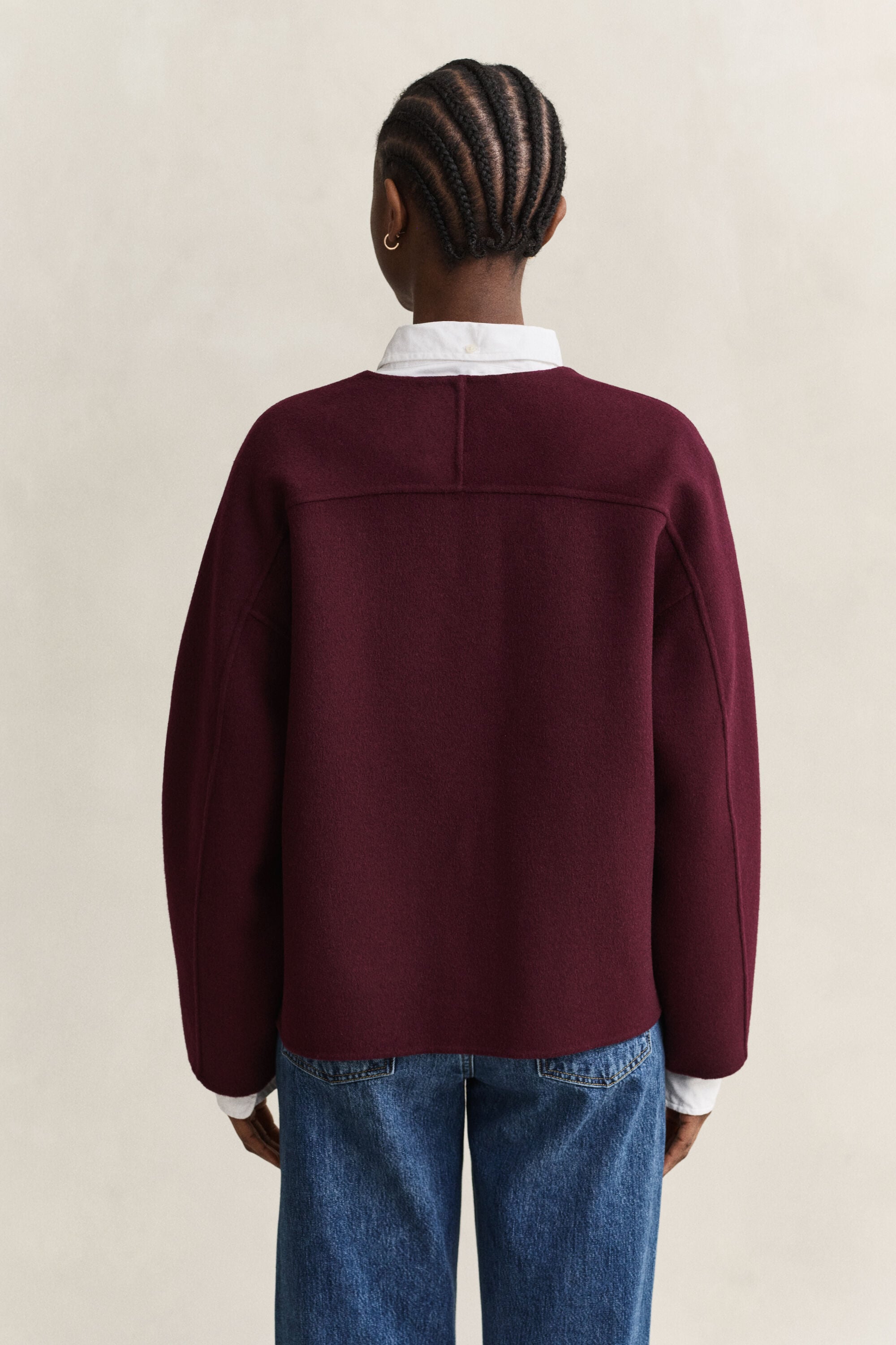 Veste cousue main