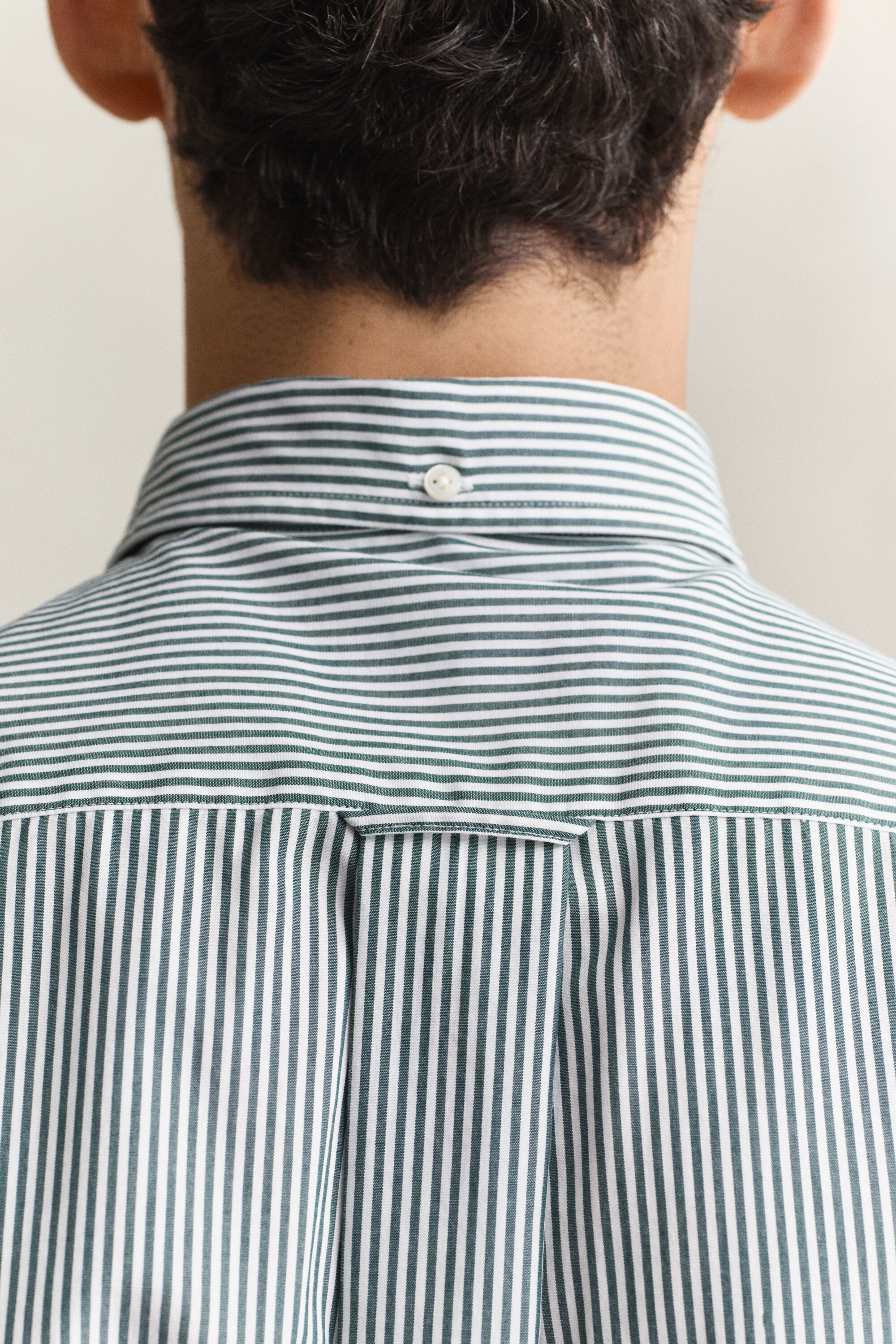 Chemise regular en popeline à rayures classique