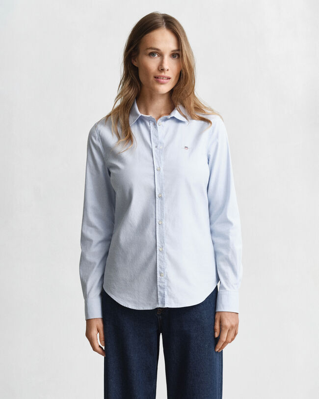 Chemise coupe slim en coton Oxford stretch